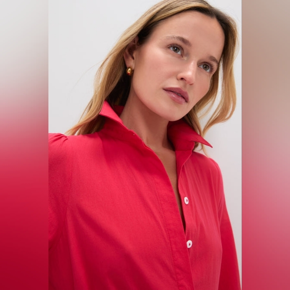 NWT Pomander Place Hibiscus Red Mabel Maxi Dress Size Medium - Picture 12 of 14